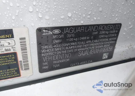 2017 Jaguar Xe 35T R-Sport из США, поврежденный, VIN SAJAL4BVXHA968058